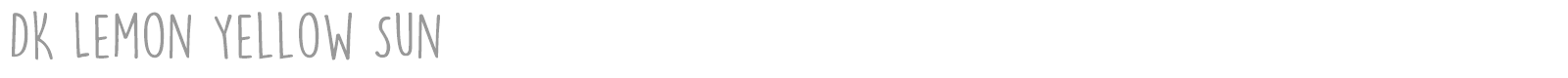 DK Lemon Yellow Sun font preview
